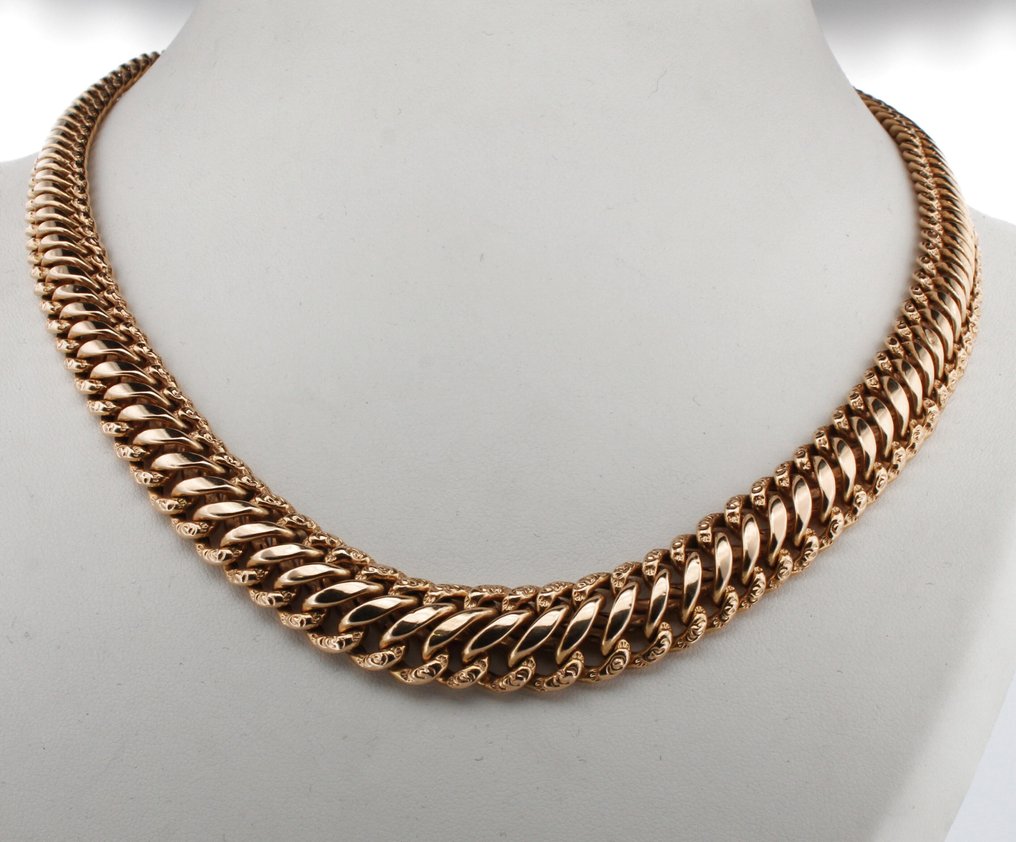 Zonder minimumprijs - Halsketting - 18 karaat Geel goud #1.0