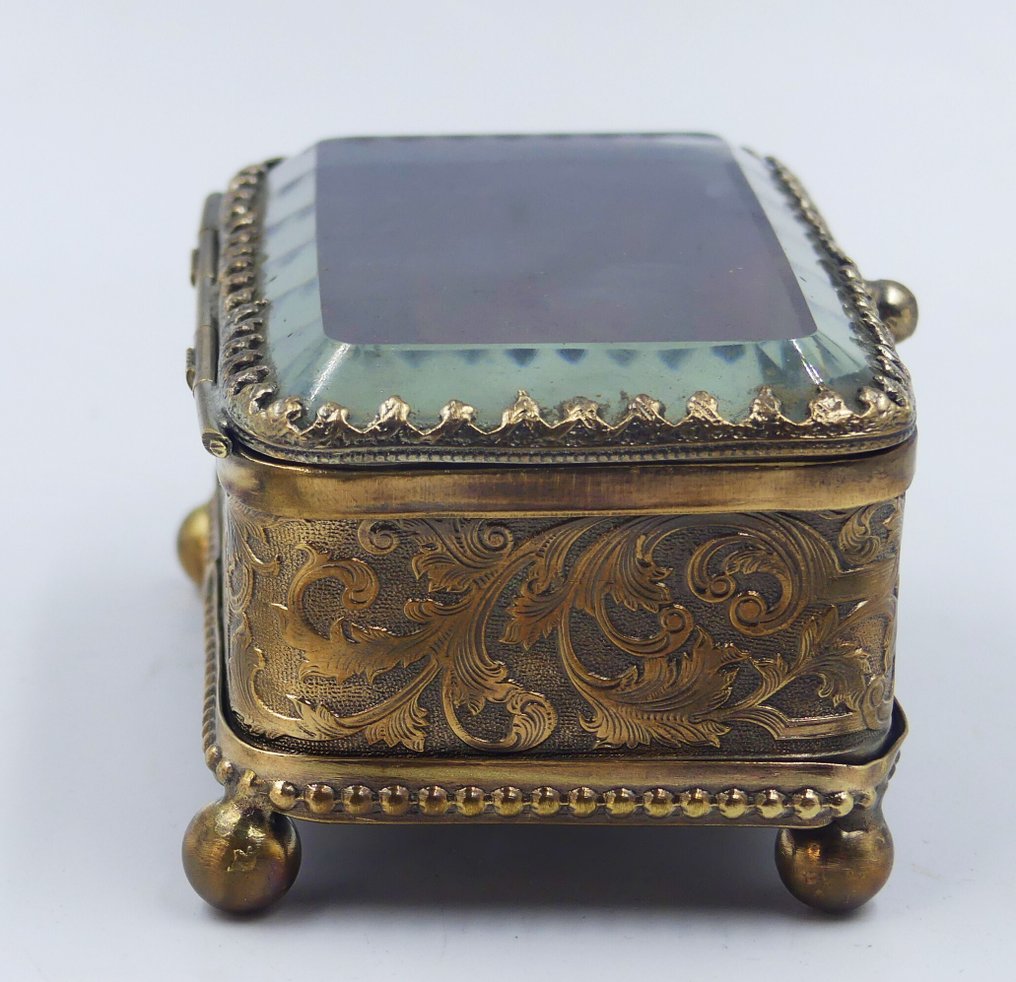 珠宝盒 - 拿破仑三世, 黄铜, 玻璃 #4.3