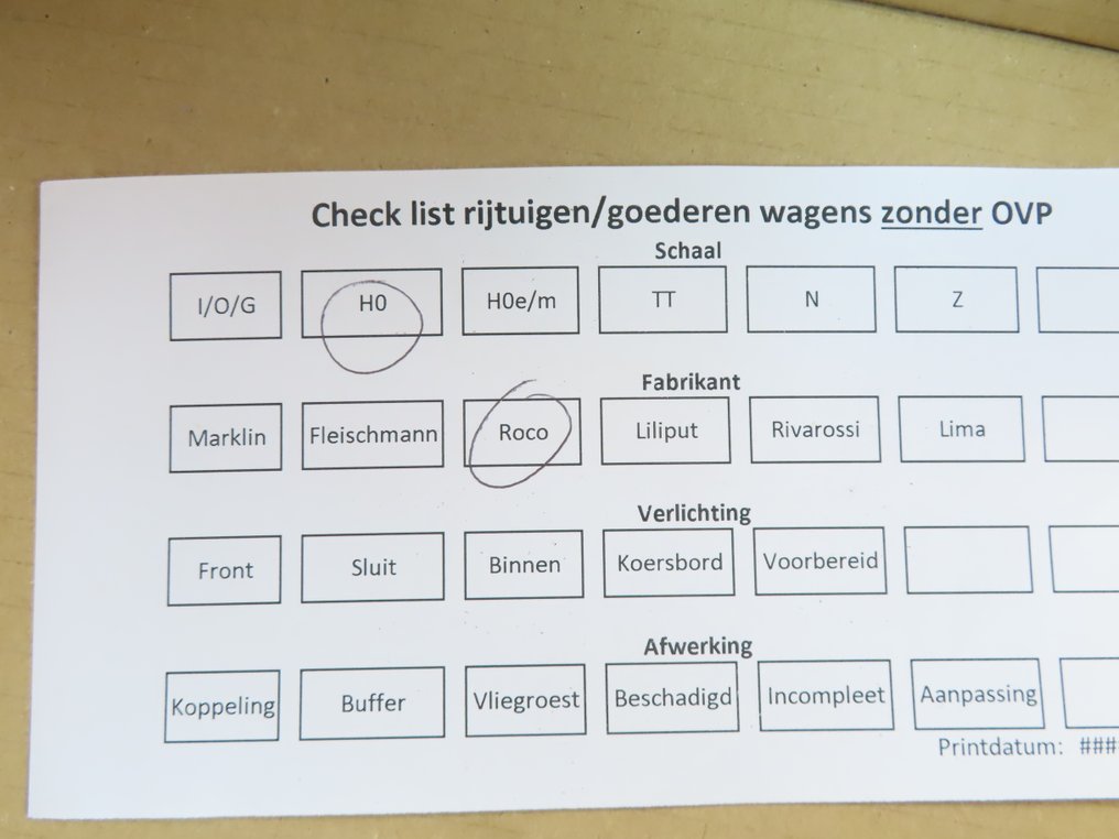 Roco H0 - o.a. 44290 - Modeltog passagervogn (5) - 5x 4-akslede sneltreinrijtuiger 'Plan D' 1., 2. og 3. klasse, inklusive restauratierijtuig. - NS #3.2