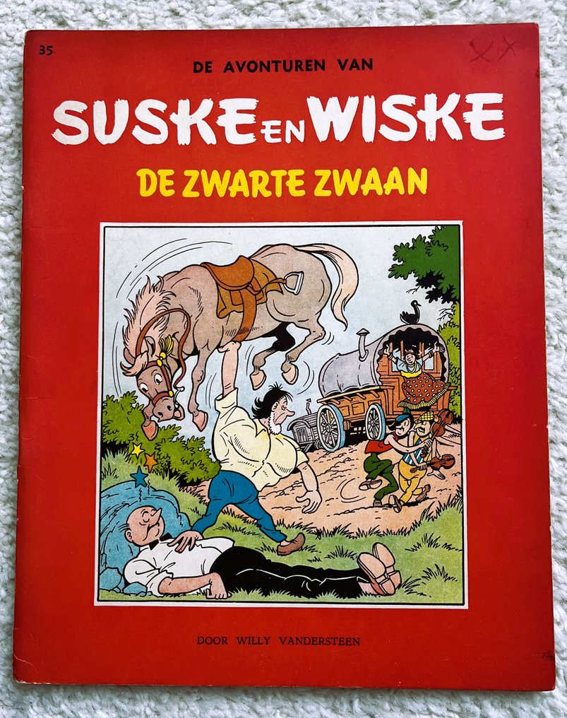 Suske en Wiske RV-35 - De zwarte zwaan - 1 Album - EO - 1959 #1.0