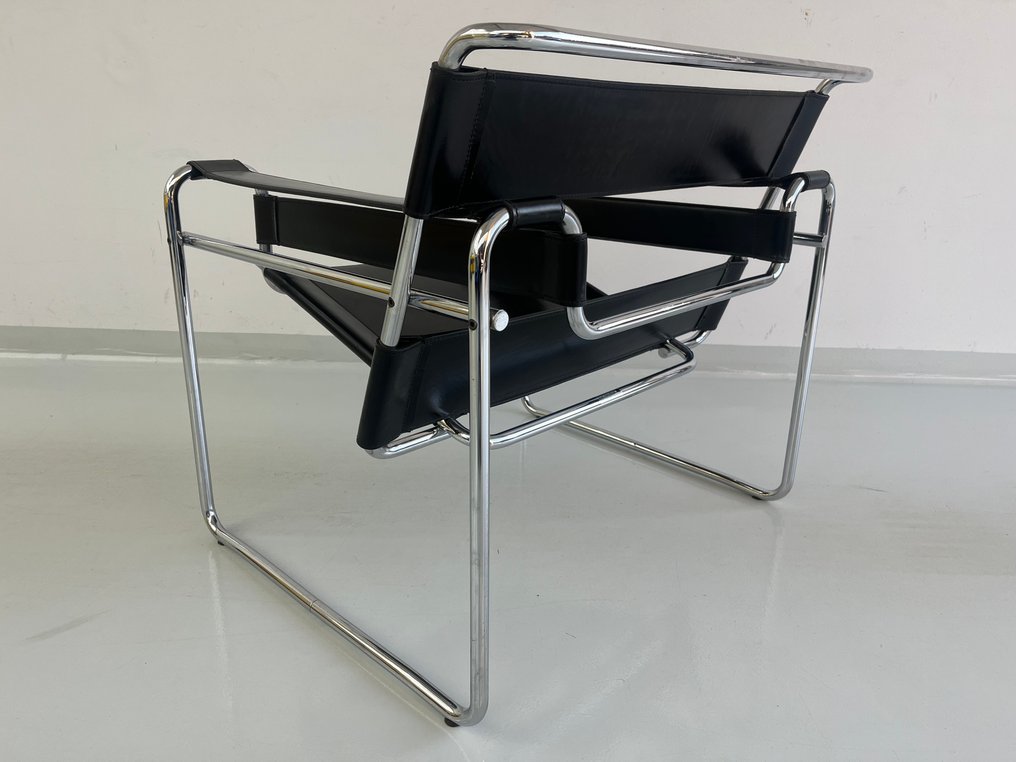 Knoll - Marcel Breuer - 扶手椅子 - 瓦西里椅 - 钢, 皮革 - Poltrona Wassily B3 #2.1