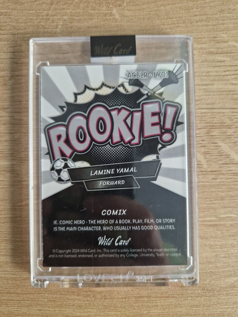 Wild Card Comix Lamine Yamal 1/1 Carta rookie, Uno di uno - 1 Card - Excellent (EX) #1.0
