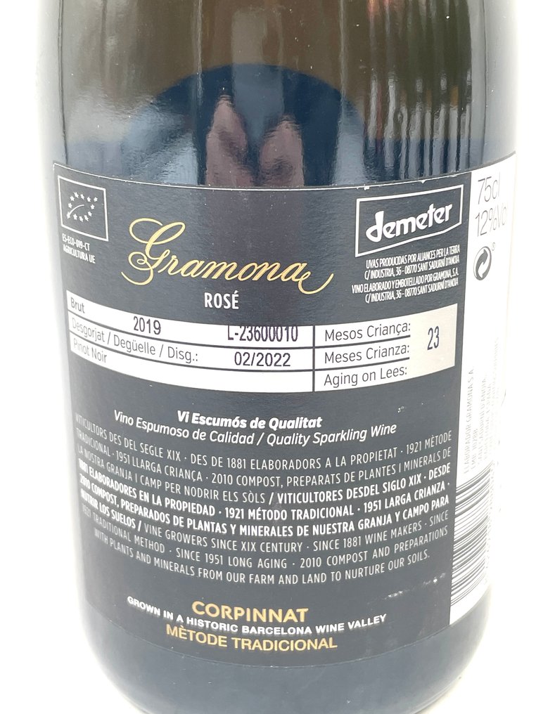 Corpinnat, Gramona: Rosé 2019 x3 Deg. 02/2022 & La Cuvee 2019 x3 Deg. 03/2023 - Barcellona Wine Valley Brut - 6 Flasche (0,75Â l) #4.3