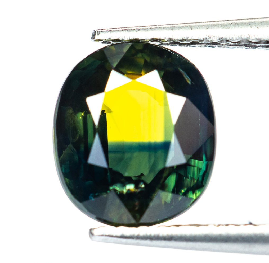 沒有保留價 藍寶石  - 2.70 ct - Bellerophon Gemlab - 深蓝绿色 #1.0