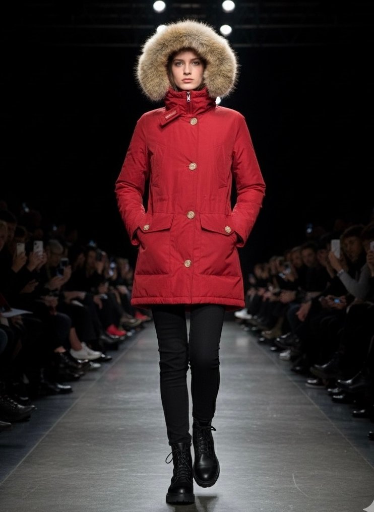 WOOLRICH Exclusive glamour Parka REAL fur Boulder Coat down Jacket - No reserve price - Tg. S - Frakke #1.0