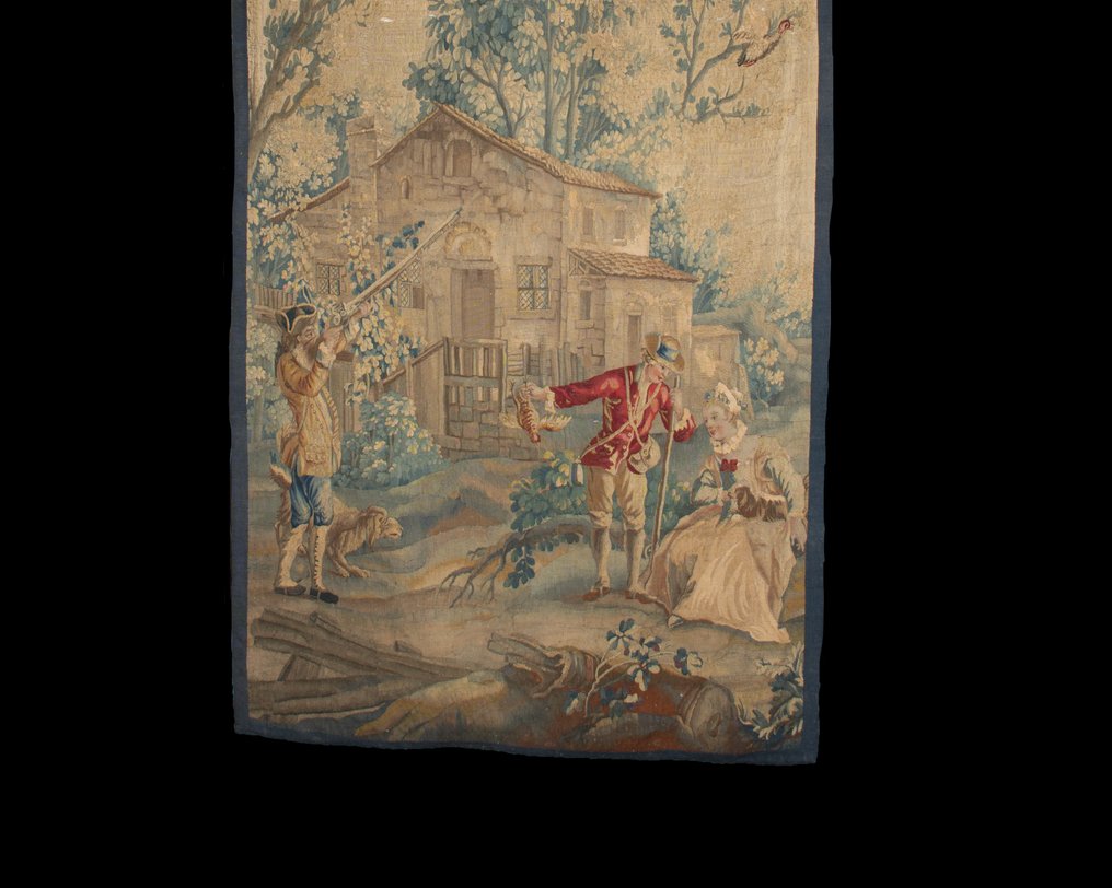 Manufacture Royale d'Aubusson d'après Jean-Baptiste Huet - 繡帷 - 2.3 m - 1.38 m - 狩猎休息站 #4.3