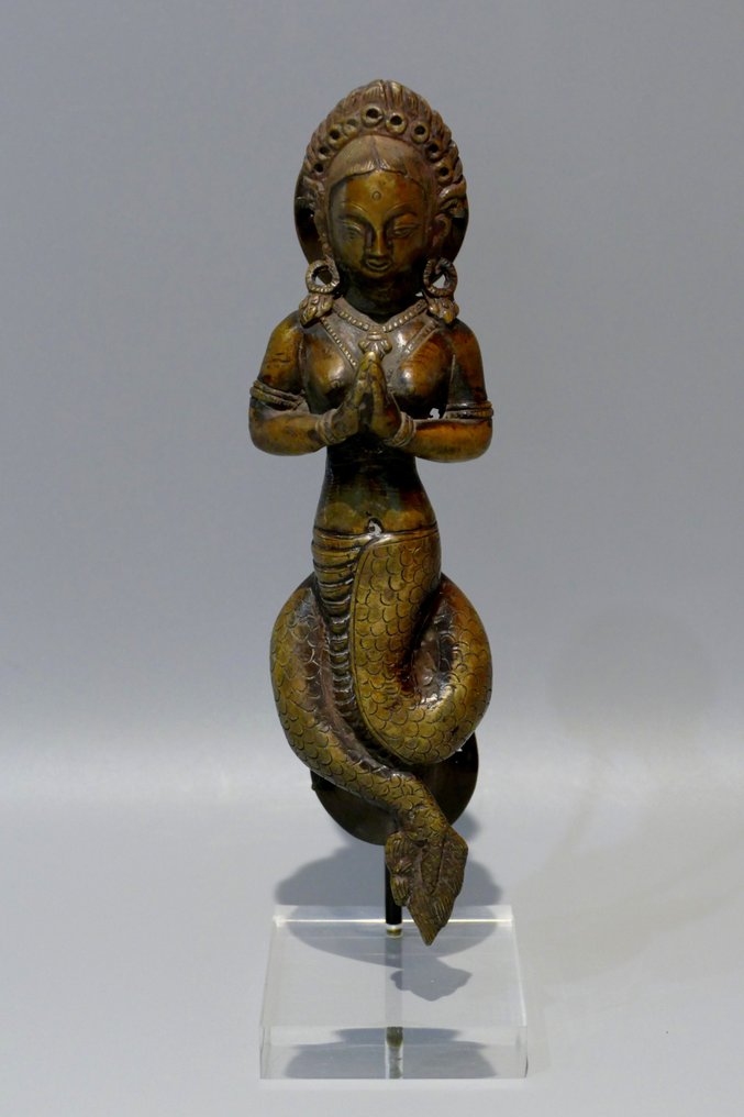 Déesse Naga Kanya - Bronze - Nepal - O século XX #1.0