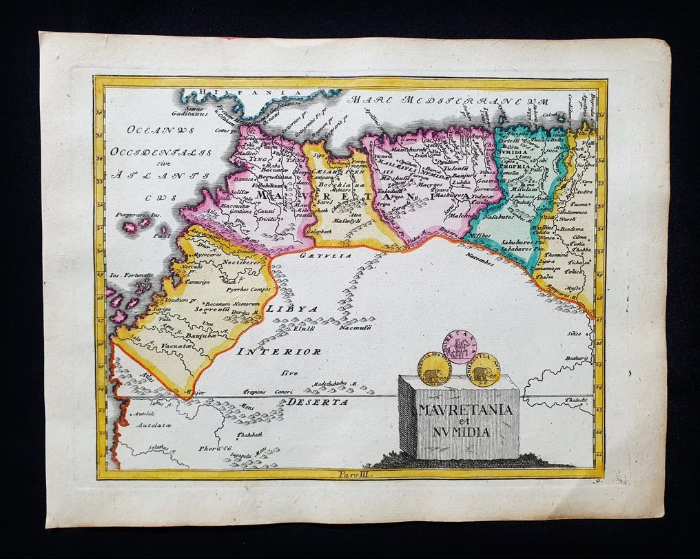 非洲 - [一组2件] - 北非 / 突尼斯 / 阿尔及利亚 / 摩洛哥 / 利比亚 / 地中海国家; Christopher Weigel & David Kohler - Mauretania et Numidia / Africa Propria et Cyrenaica - [LOT of 2] - 1701-1720 #3.2