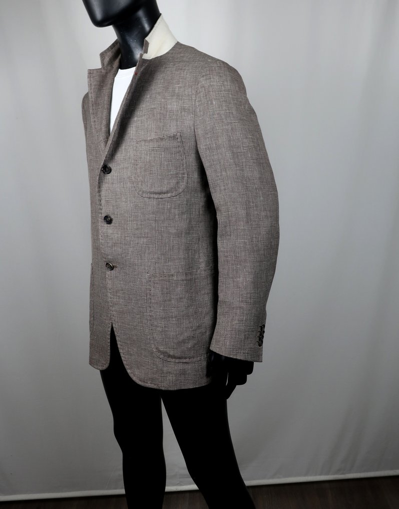 Isaia - Silk, Linnen & Wool Modern Fit Blazer Jacket - Blézer #4.3