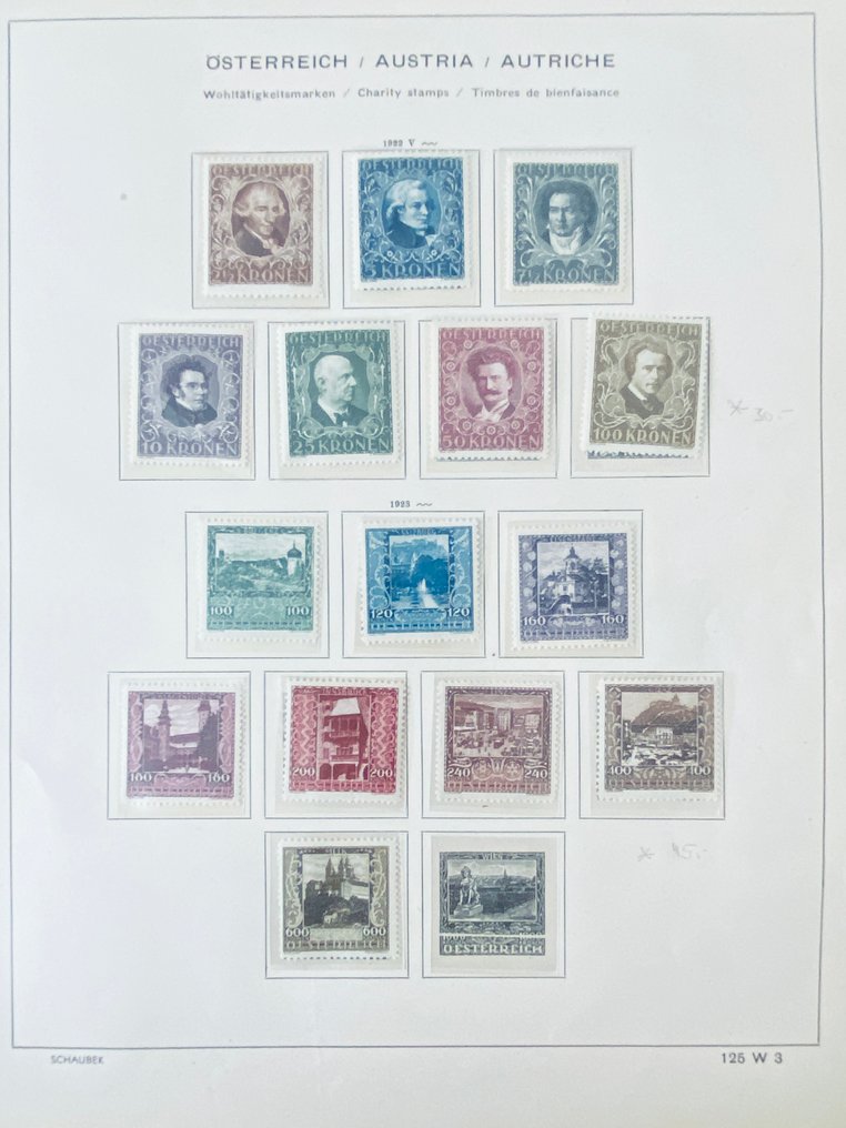 Austria - Colecție Austria pe coli de album + backbook #2.1