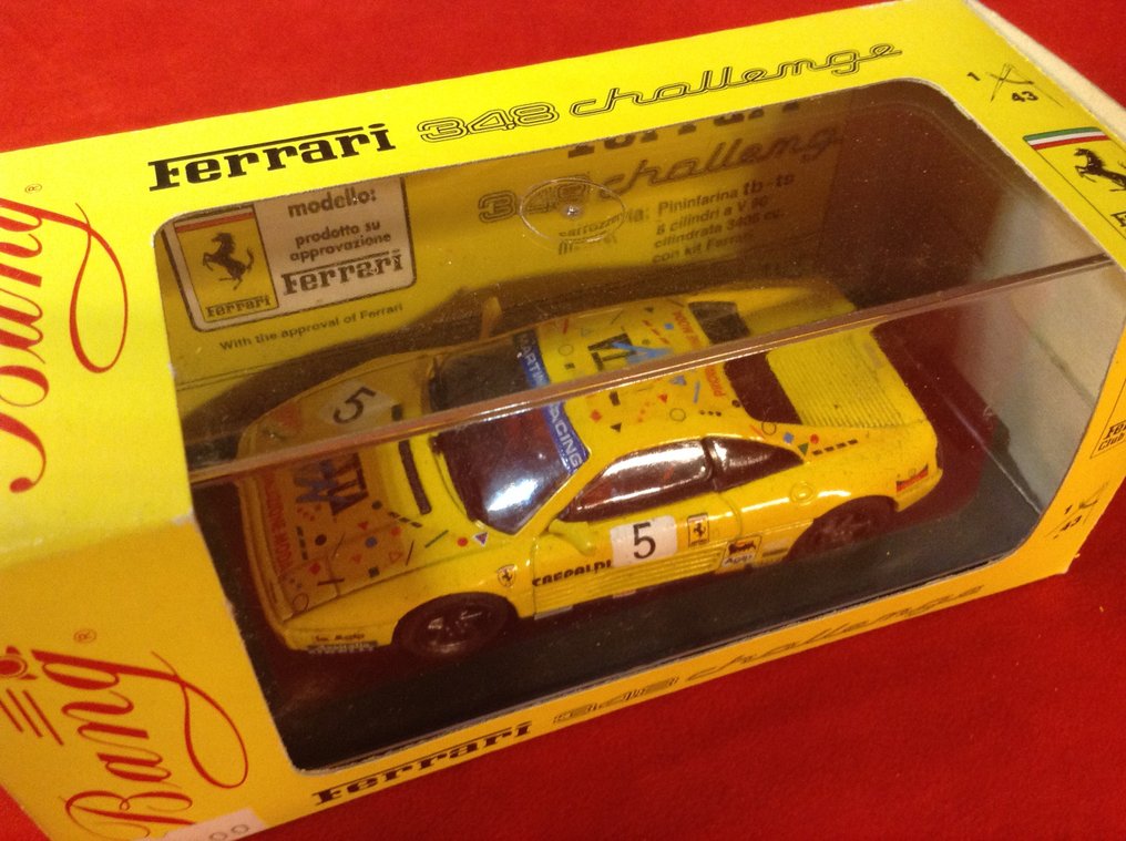 Bang 1:43 - Rennwagenmodell (3) - ref. #9305 Ferrari 348 TB Challenge 1993 #5 Paolo Rossi - #9308 348 TS Challenge #8 Benaduce - #9315 - Mint & boxed – limitierte Edition – heute schwer zu finden #1.0
