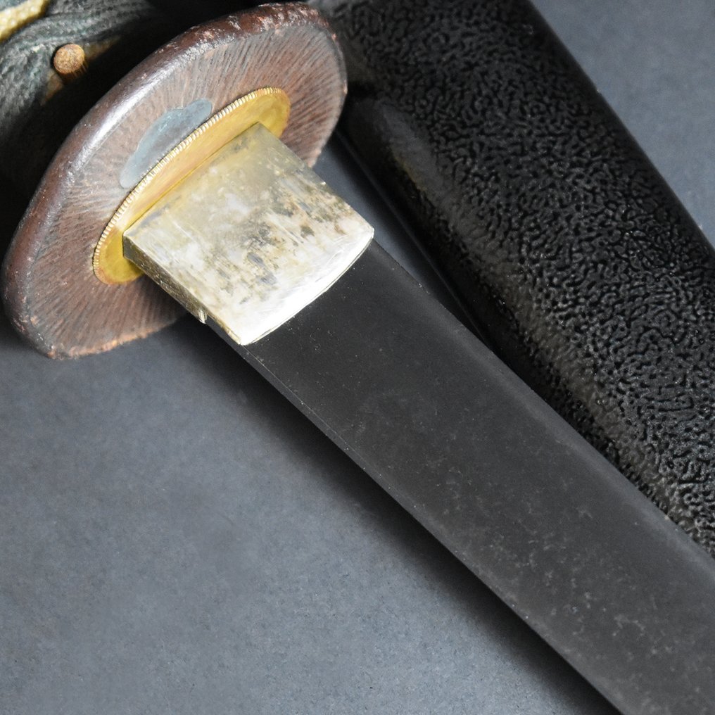 剑 - Tamahagane - Antique nihonto japanese wakizashi sword NAKAHARA TAMETADA TSUKURU 中原為忠造 signed with koshirae - 日本 - Late Edo period (没有保留价) #3.2