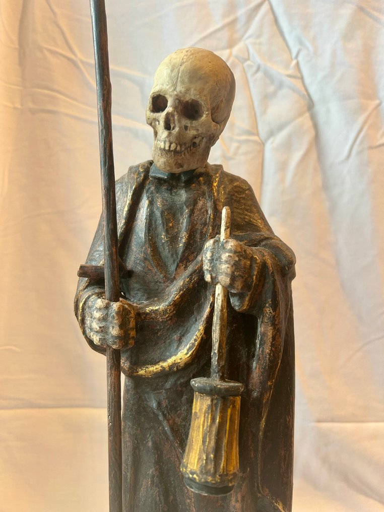 Statuetta - Memento Mori Lichtbringer Sensenmann - 46 cm - Legno #2.1