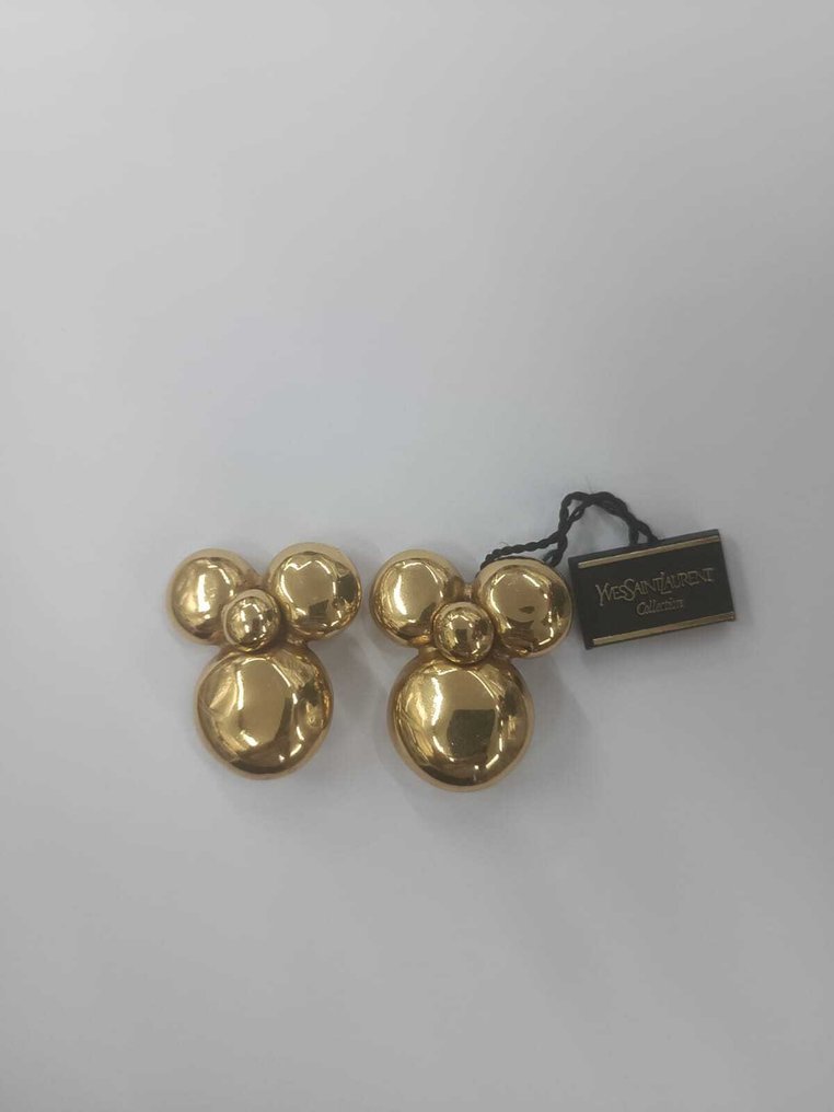 Yves Saint Laurent - Klips-øredobber - Collection Gullplattert #1.0