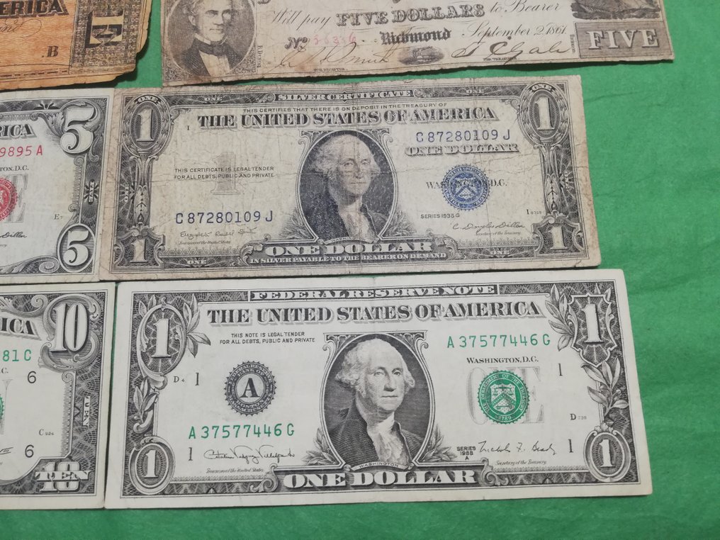 Stany Zjednoczone Ameryki. - 6 banknotes - various dates (Bez ceny minimalnej
) #2.1