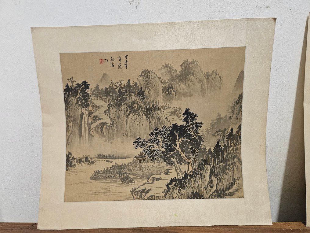 dipinto - Seta - signiert - Cina - XX secolo #3.2