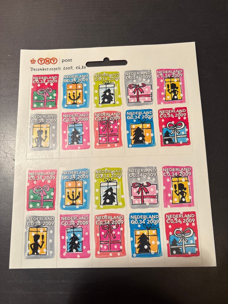 荷蘭  - 2009 年聖誕節積木，帶有完全移位的模具 #1.0