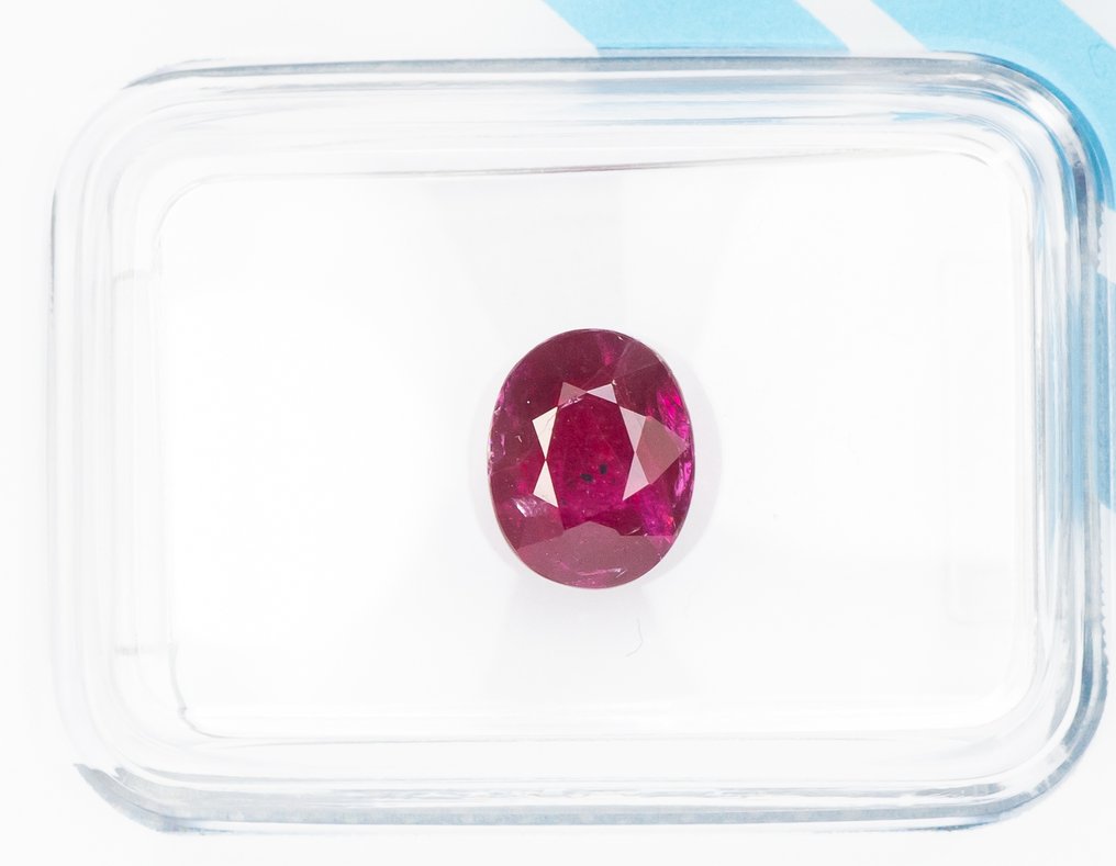 没有保留价 红宝石  - 1.41 ct - 国际宝石研究院（IGI） - 深紫红色 #1.0