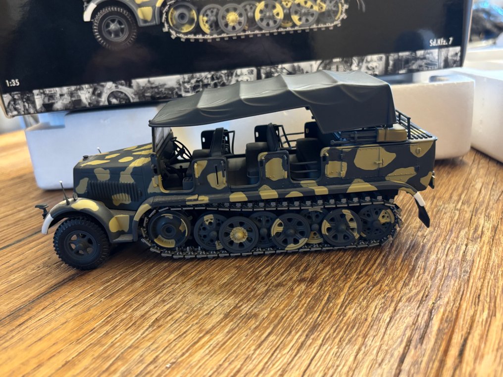 Minichamps 1:35 - Modellino di veicolo militare - Minichamps Sd.Kfz. 7 Halftrack 1:35 – Zeldzaam Verzamelmodel #4.3