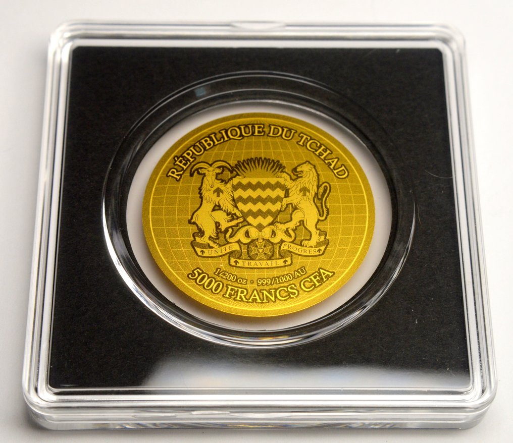 Chad. 5000 Francs 2024 King Edward Five Pounds 1937 - 1/200oz (.999) (No reserve price) #3.2