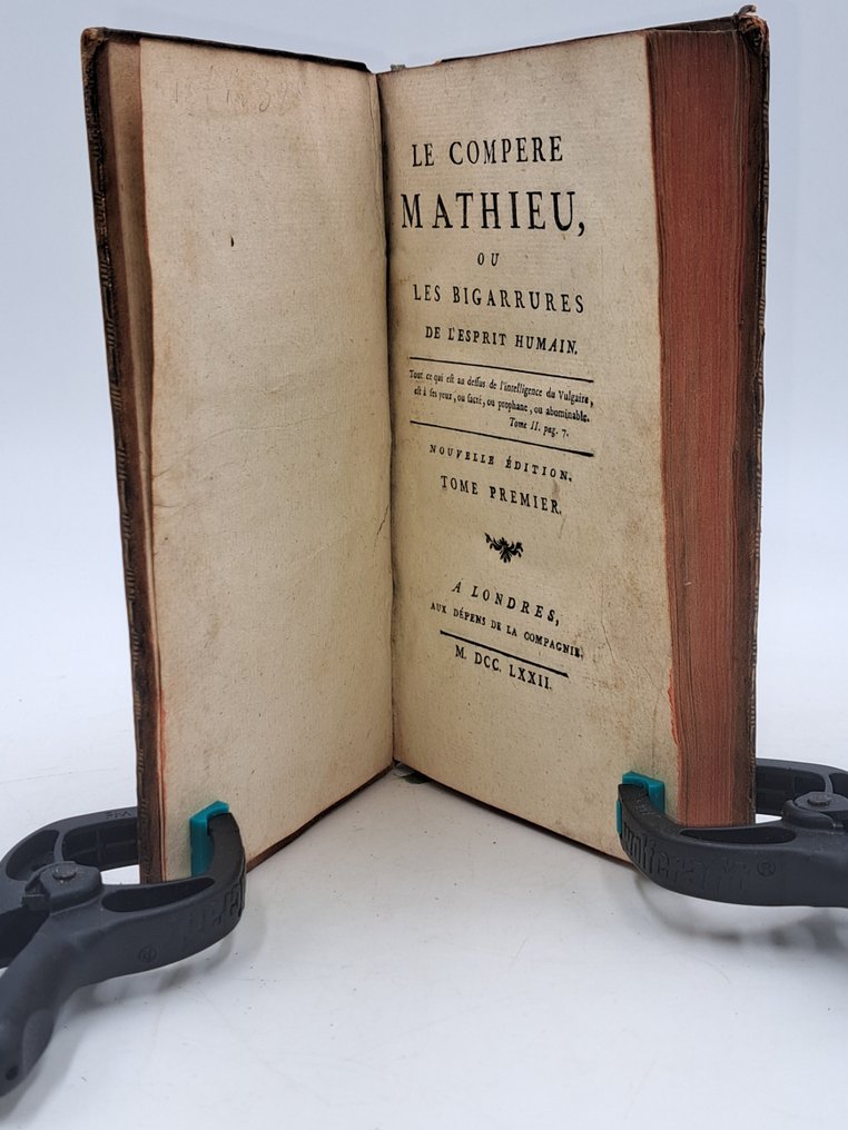 Henri-Joseph Dulaurens - Le compère Mathieu ou Les bigarrures de l'esprit humain - 1772 #1.0