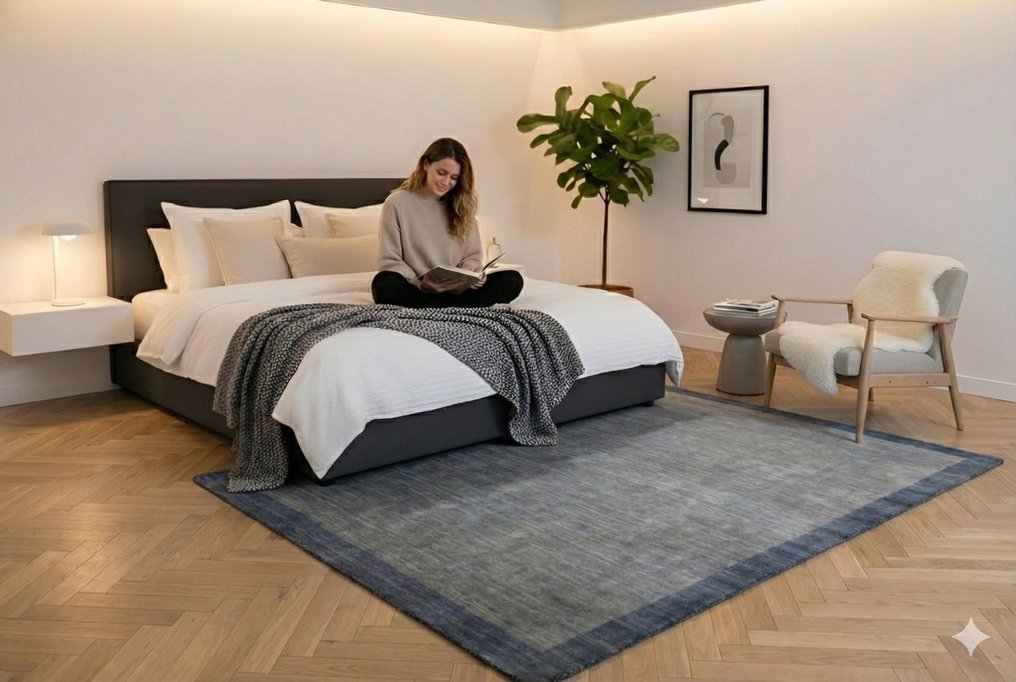 Χωρίς κράτηση! Απαλό γκρι - Χαλί - 150 cm - 90 cm - ανενεργό και απαλό μαλλί #2.1