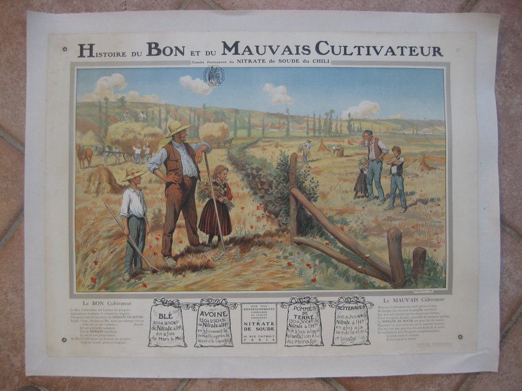 Anonymous - Histoire du Bon et du Mauvais Cultivateur comité permanent du nitrate de soude 1927 - Lata 20. #1.0