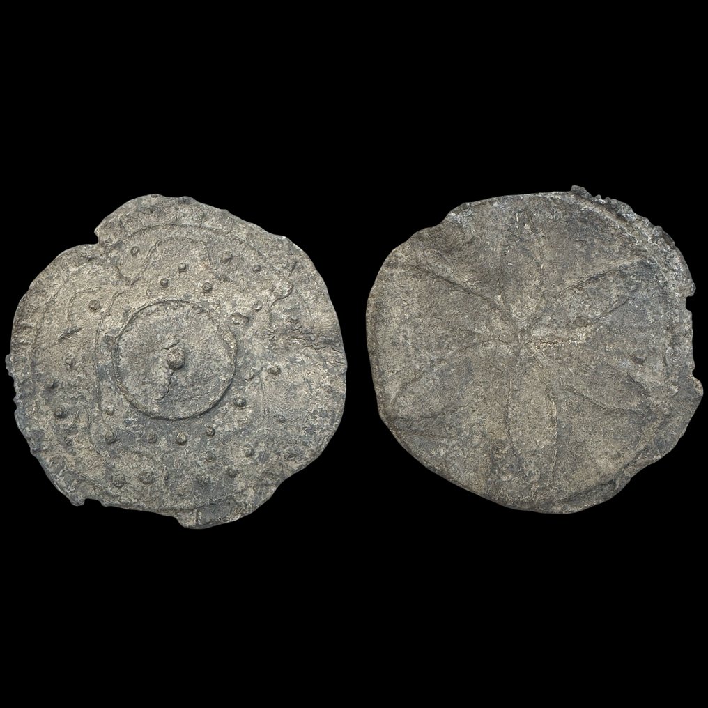 Starożytny Rzym Ołów Lustro - 60 mm #1.0