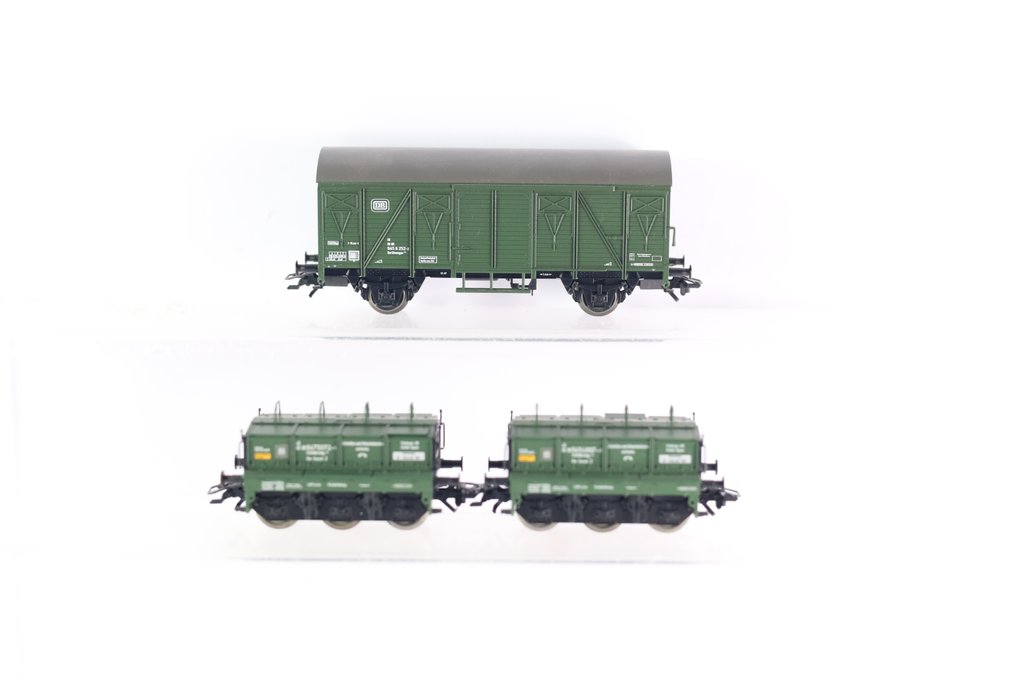 Märklin H0 - 48690 - Zestaw modeli wagonu towarowego (1) - Trójczęściowy zestaw wagonów kalibracyjnych do kalibracji punktów ważenia - DB #1.0