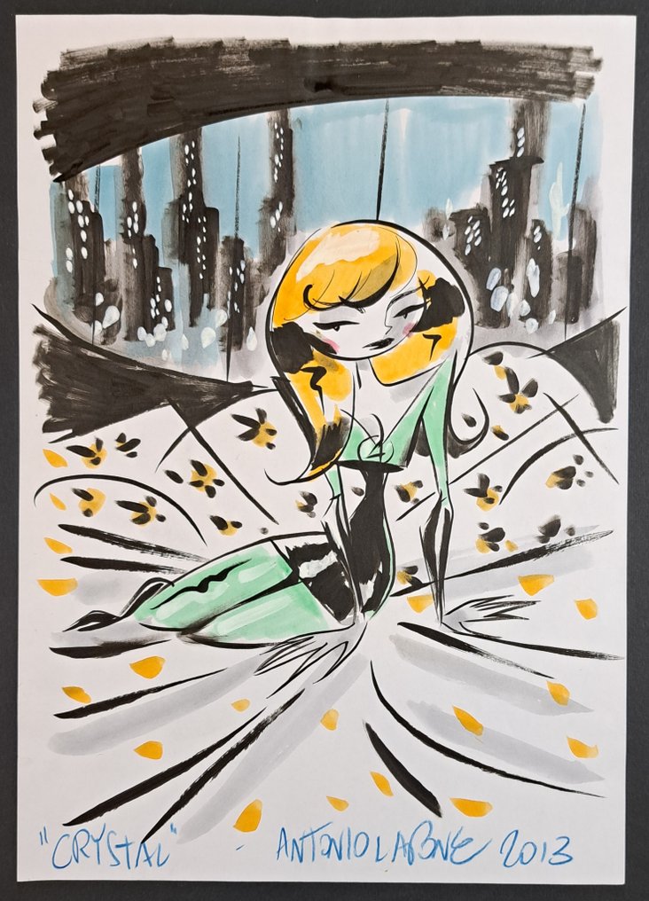 Lapone, Antonio - 1 Original colour drawing - Fantastic Four: Crystal - 2013 #1.0