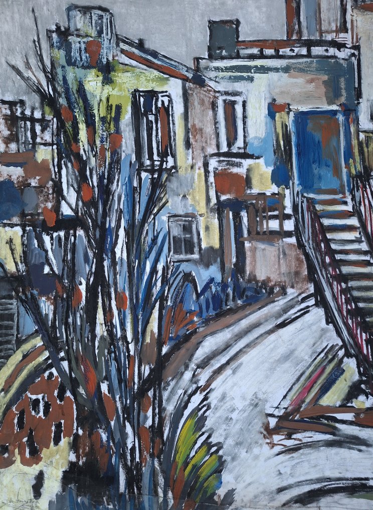 Jelle Hoogstra (1924-2003) - De buitentrap (XL) #3.2