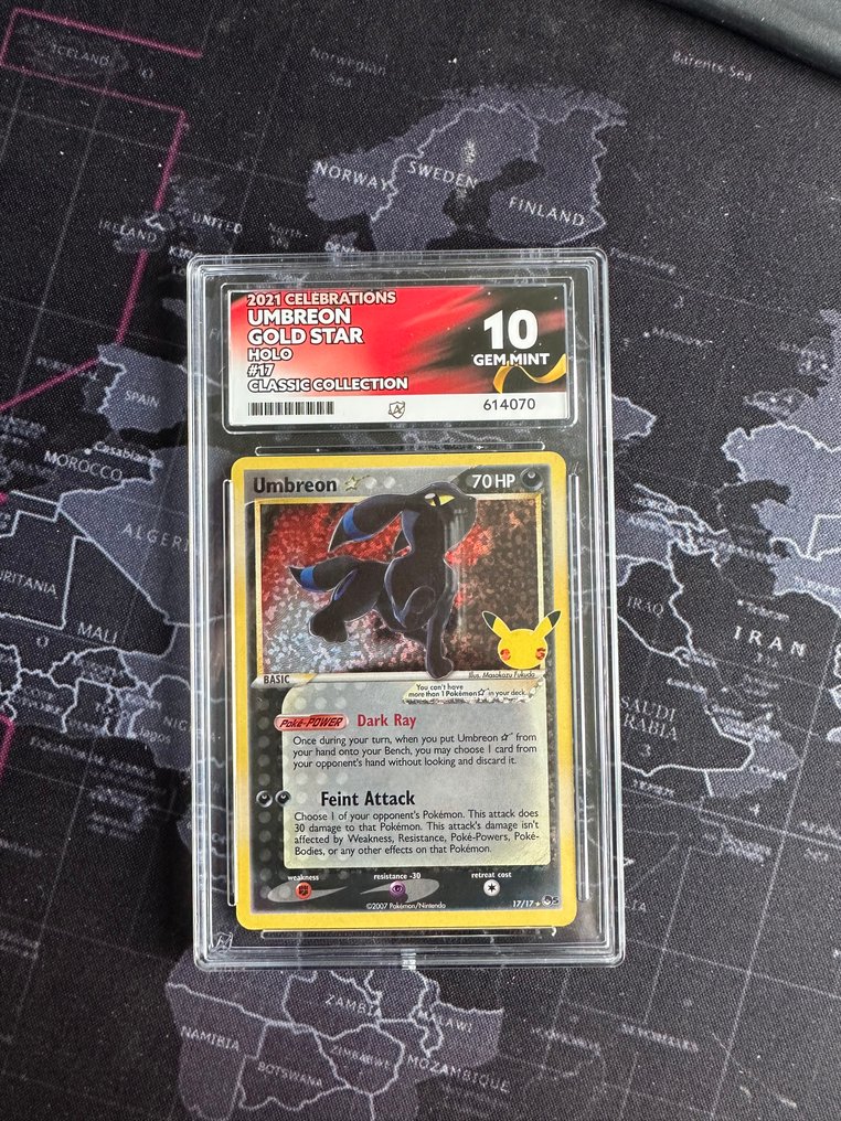 Pokémon - 1 Graded card - Umbreon 17/17 Foil, Promo card - ACE 10 - Various sets #2.1