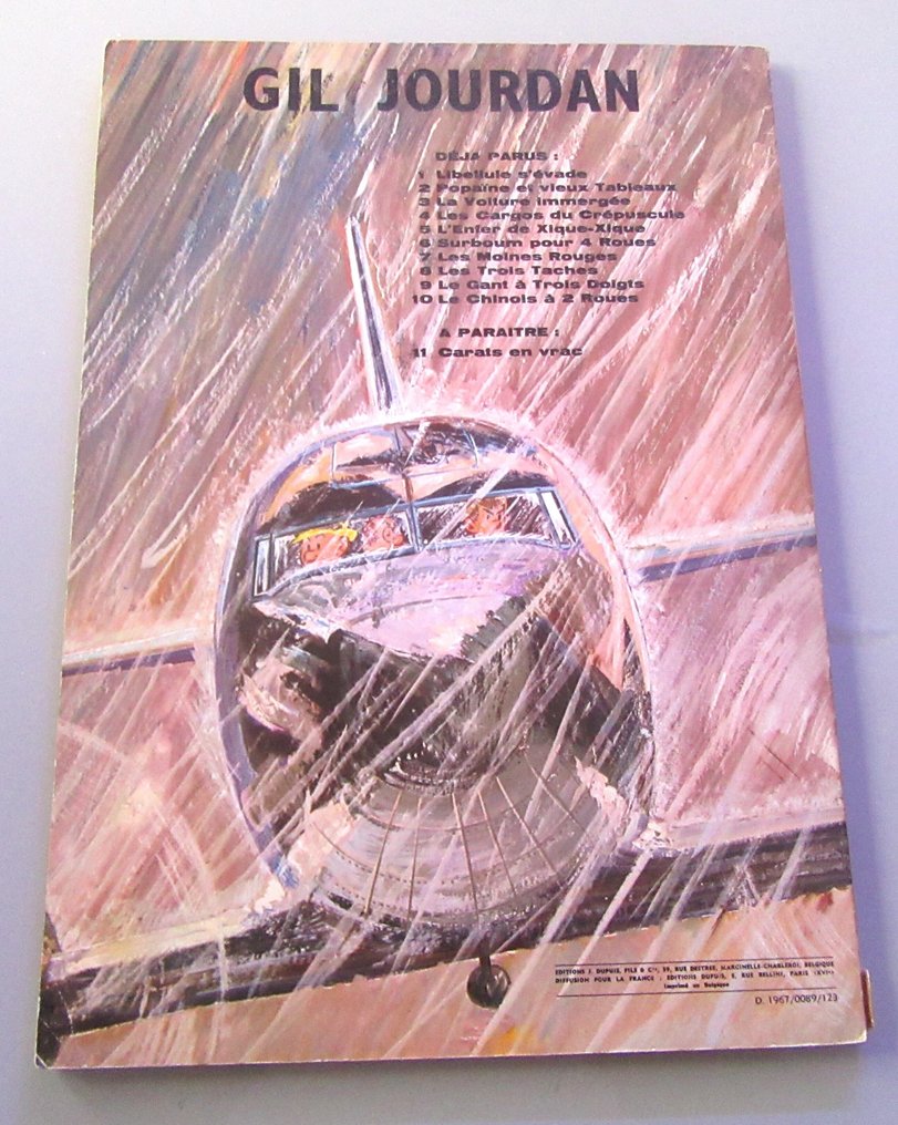 Gil Jourdan T9 + T10 + T12 + T13 - 4x B - 4 Album - 第一版 - 1966/1971 #4.3