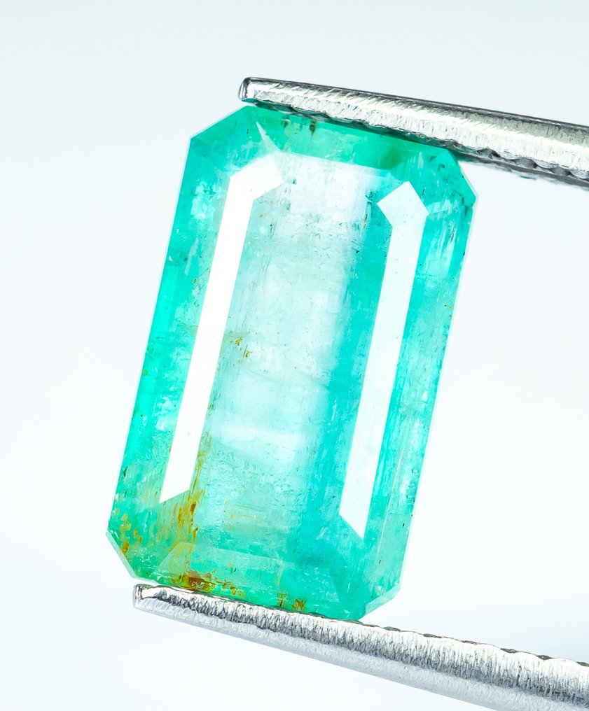 χωρίς τιμή ασφαλείας Σμαράγδι  - 2.55 ct - Bellerophon Gemlab - Μπλε-πράσινο (Νιγηρία) #1.0