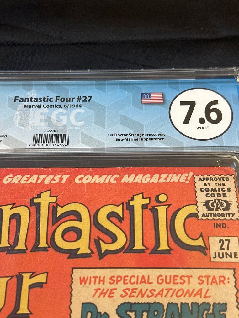 Fantastic Four (Vol. 1) #27 - EGC 7.6 - The Search for Sub-Mariner! - 1st meeting of Doctor Strange and the Fantastic Four - 1 Graded comic - First edition - 1964 #1.0