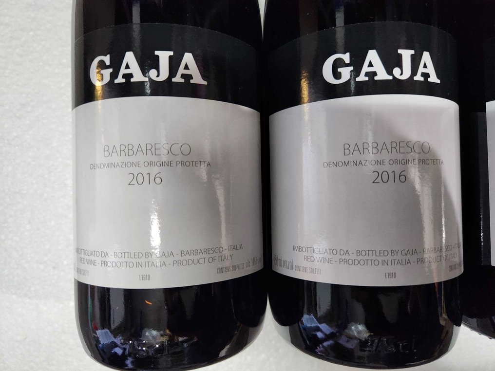 2016 x2, 2017 x4 & 2018 x3 Gaja - Barbaresco - 9 Bottiglie (0,75 L) #1.0