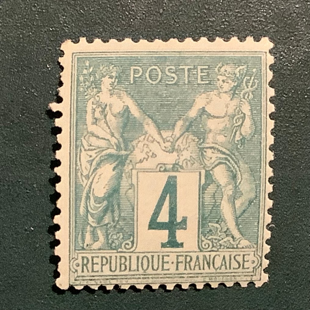 Ranska 1876 - 4 cent Sage tyyppi I - MNH - Yvert 63 #1.0