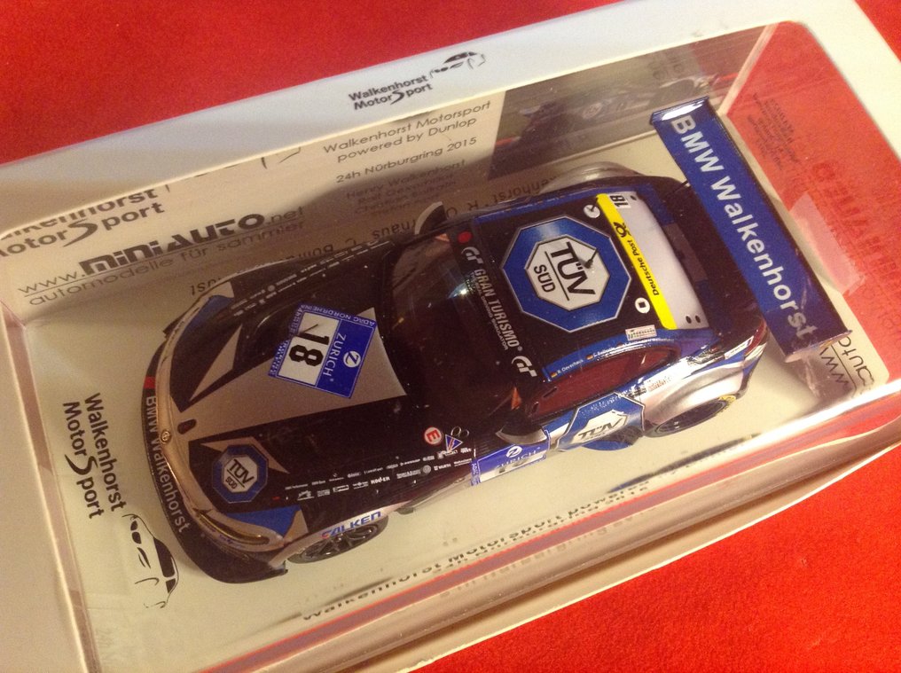Spark 1:43 - Modellino di auto da corsa - ref. #MAB026 BMW Z4 GT9 GT3 Walkenhorst Motorsport 15° 24h Nürburgring 2015 #18 - excellent quality - limited edition - numbered #060 of only 300pcs made - a rare promotional model #1.0