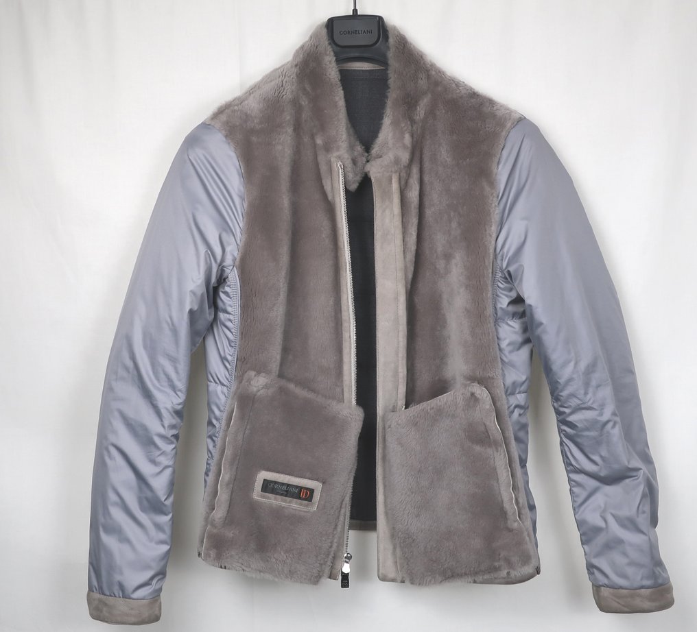 Corneliani - Lamb Shearling - Duo Fabric Jacket - Mantel #2.1