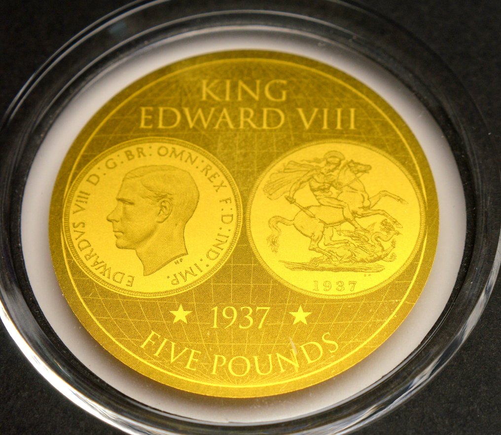 Chad. 5000 Francs 2024 King Edward Five Pounds 1937 - 1/200oz (.999) (No reserve price) #1.0