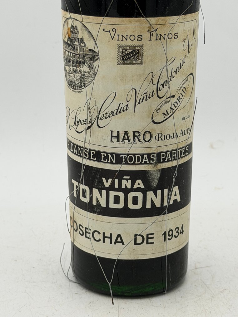 1934 R. López de Heredia, Viña Tondonia Tinto - 拉里奧哈 Gran Reserva - 1 Bottle (0.75L) #1.0