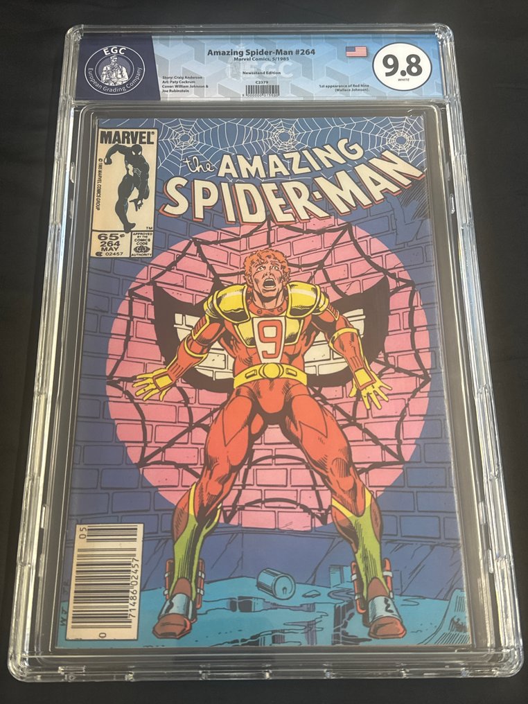 The Amazing Spider-Man #264 - Newsstand Edition - EGC 9.8 - Red 9 and Red Tape! - 1 Graded comic - 第一版 - 1985 #1.0