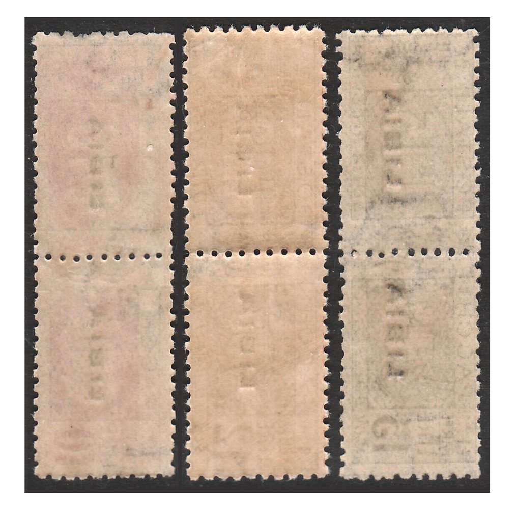 Italian Libya 1924 - Postal packages, three high-value items from the series. - Sassone n. 10/11/12 #1.0