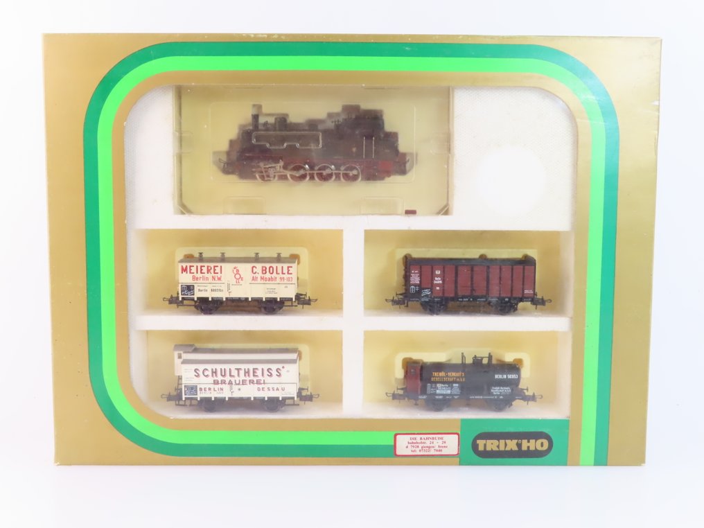 Trix International H0 - 21213 - Conjunto de comboios (1) - Conjunto de 5 peças com T13 e 4 vagões de carga. - KPEV #2.1