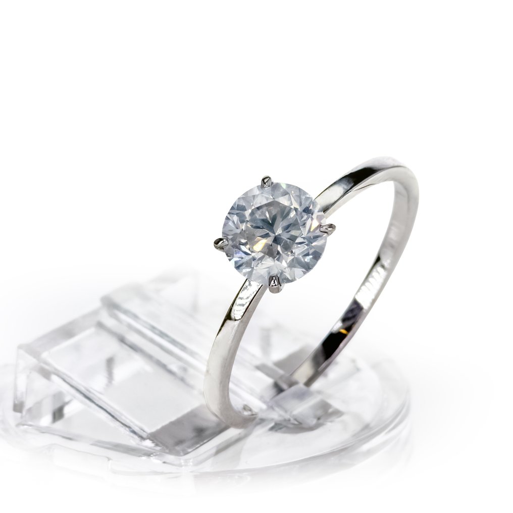 χωρίς τιμή ασφαλείας - Δαχτυλίδι αρραβώνων - 14 καράτια Λευκός χρυσός - 1.02ct. tw. Διαμάντι (Φυσικό) #2.1