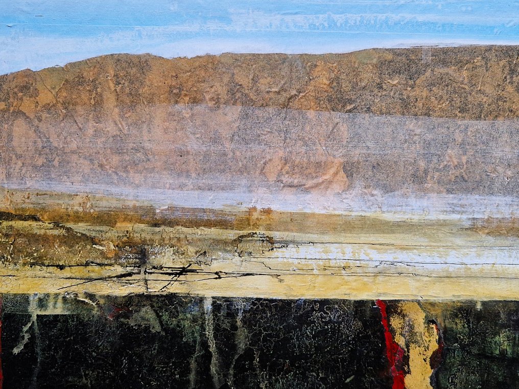 Esma Yiğitoğlu (Zincidere, 1944 – Rotterdam, 2009) - misty (Turkish) landscape #1.0