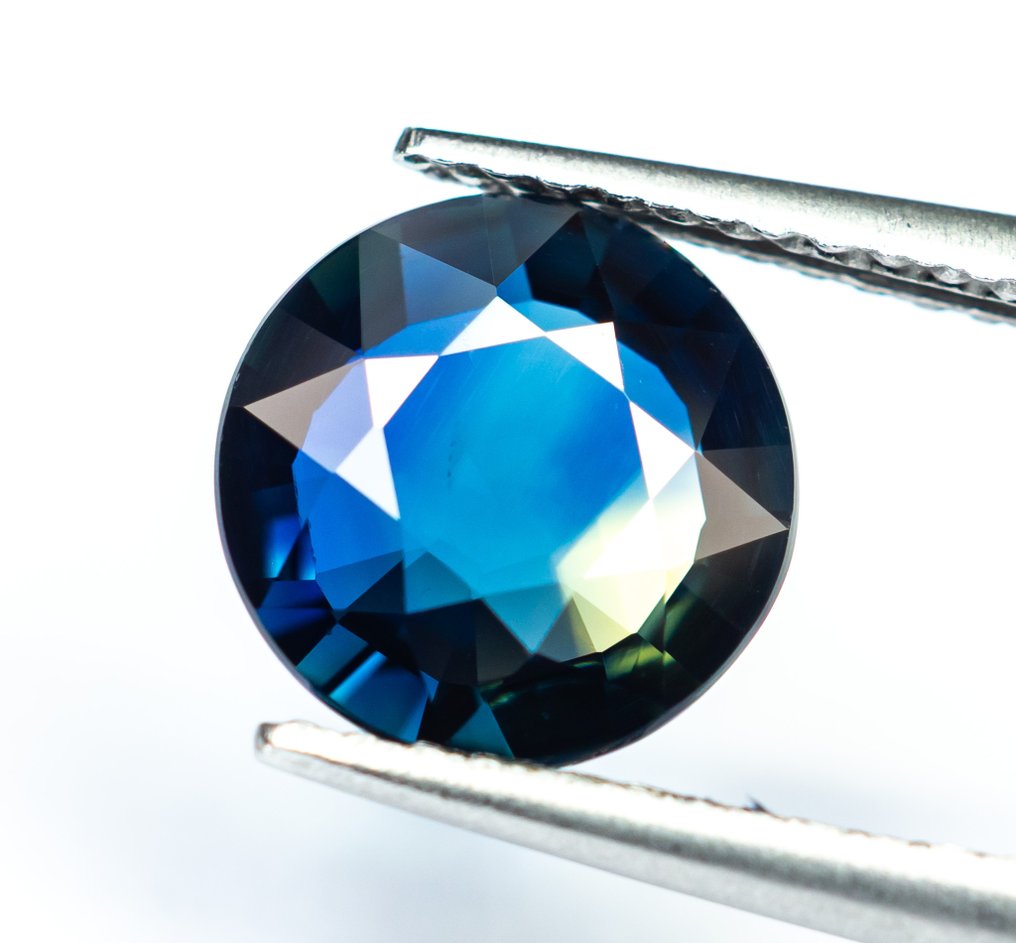 Senza prezzo di riserva Zaffiro  - 2.14 ct - Bellerophon Gemlab - Blu verde profondo #2.1