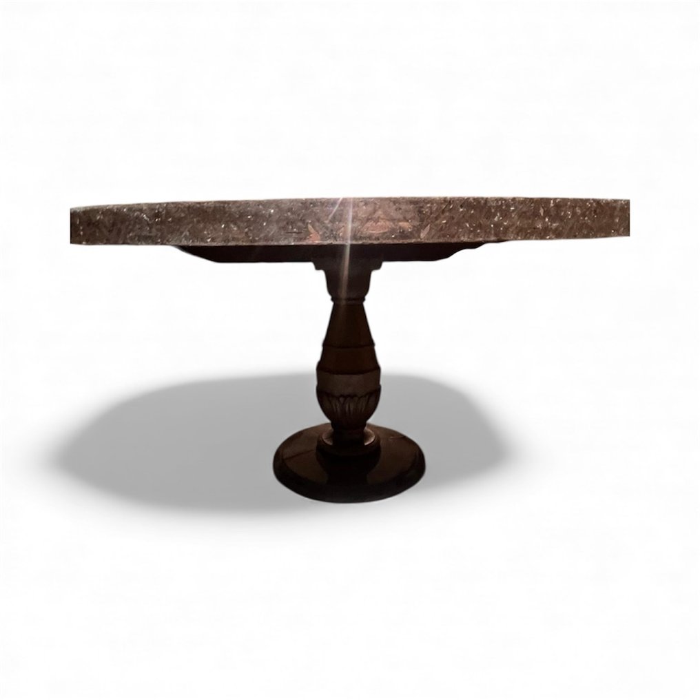 Pöytä - Puu - Elegantti pyöreä Art Deco #2.1