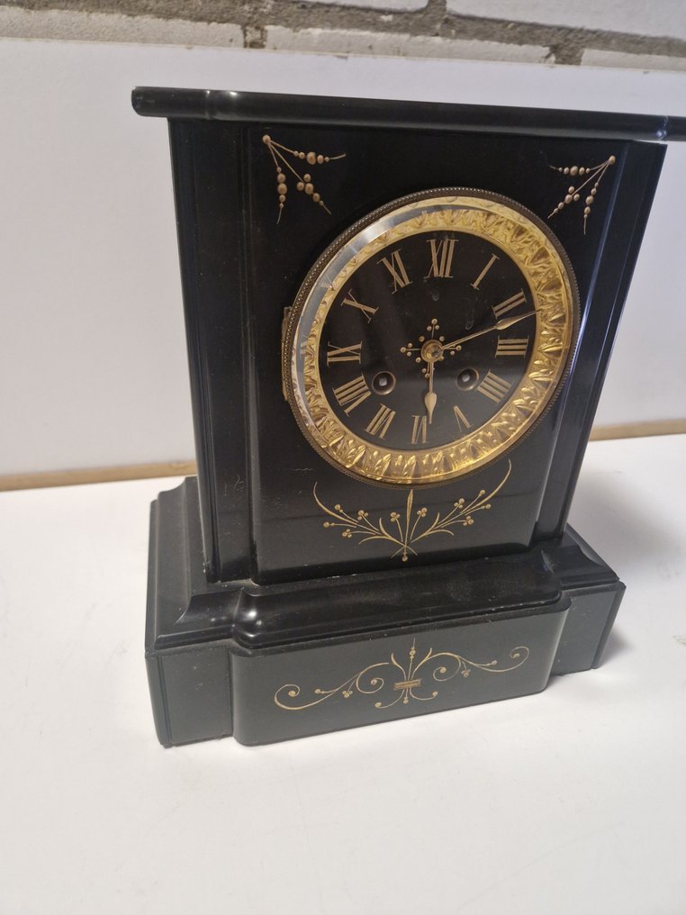 Mantel clock - Antique Marble, Bronze, Brass - 1850-1900 #2.1