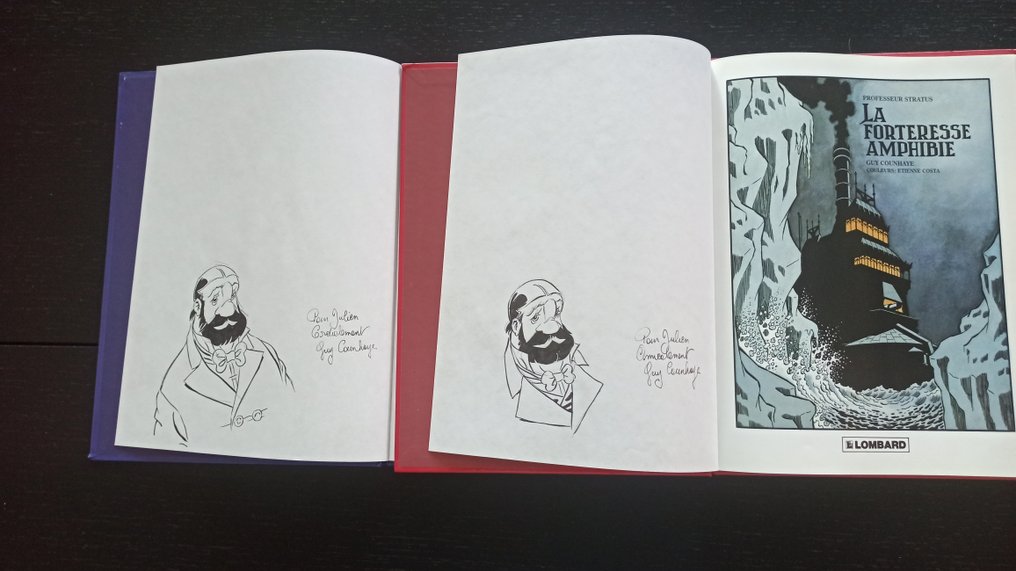 Professeur Stratus T1 à T4 + 2x dédicace - Série complète - 4x C - 4 Album - 第一版 - 1990/2003 #1.0